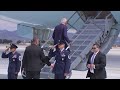 President Biden boards Air Force One after testing positive for Covid-19