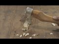 How To Make An Artistic Ax Handle | Restoration Rusty Old Azerbaijan Ax