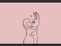 The Bunny Kiss - animated with Krita