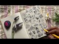 25 Beginner Doodle Ideas when you don't know what to draw | Doodle along with some calming music