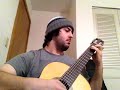 Prelude from cello suite no. 1 by J.S. Bach on classical guitar