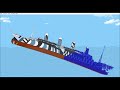Floating Sandbox #3 | Titanic, Britannic and Olympic Sinking