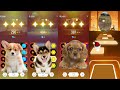 CUTE DOG SHAKIRA WAKA WAKA VS DANCE MONKEY VS THUNDER VS CUPID TILES HOP EDM RUSH