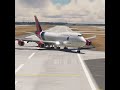 beautiful view of the plane when landing at the airport eps 0432
