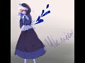 blue flower (how to draw anime maid girl)-Inspired by Blue Period