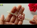 Bracelet making || How to make easy beaded bracelet || How to make bracelet at home || Easy tutorial