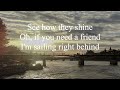 Morten Harket-Bridge over Troubled Water (lyrics)