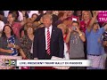 WALKS OUT! President Trump Takes Stage To 