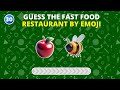 Guess The Fast Food Restaurant By Emoji?🍔🍟🍕 Fast Food Emoji Quiz