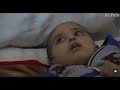 Traumatized Palestinian Baby in the Aftermath of Israeli Bombing