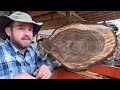 This Log Made me Nervous - Rare Walnut on the Sawmill