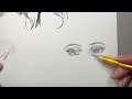 Real Time Sketching Eyes ~ Full Process (No Talking, Only Drawing)