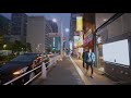 Walking Shinagawa 品川区 Tokyo business district at Dusk | Japan 4K