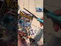 Opening a booster pack