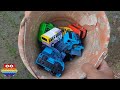 mencari mainan mobil truk traktor excavator mainan anak anak