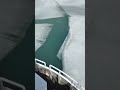 Breaking up ice with a 200 ton boat