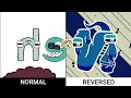 Alphabet Lore comparison video normal vs reversed