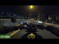 夜景の綺麗なルートをバイクで走る