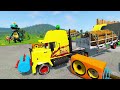 Big & Small Red Vizor Monster Truck VS Thomas The Tank Engine | BeamNG.drive