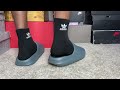 Adidas Yeezy Slide Slate Marine On Feet Review With Sizing Tips