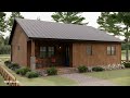36'x36' (11x11m) Beautiful Country House For Simple Living | Small House Design