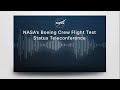NASA-Boeing CFT Status Teleconference