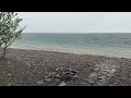 Rainy day at the beach Lake Huron Part 1