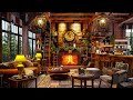 Warm Jazz Music for Study, Work, Focus Relaxing☕Jazz Instrumental Music & Cozy Coffee Shop Ambience