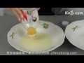 Easy way to separate yolk from egg white