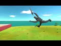 Giant Fist Punch in Portal or Obstacles - Animal Revolt Battle Simulator