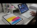 iPad 10th generation unboxing [256GB silver] 📦 apple pencil  [usb-c 2023] 💌 magic keyboard goojodoq