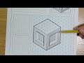 Drawing an Isometric Cube - Sketching and Shading