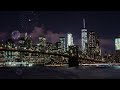 New York City Ambience 4K | 2023 New York City & Fireworks Ambience  | Distant City & Water Sounds