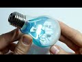 Ocean in a Light Bulb / Diorama of Polar Bears on Ice