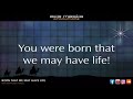 Born That We May Have Life - Chris Tomlin [Lyrics]