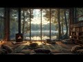 Positive Morning Jazz Music in Cozy Room| Gentle Lake Ambience with Piano Jazz for Good Mood