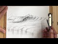 Wave drawing Perspective, #1  #waves #drawing #graphite #wave #sketch #art #arttutorial #seascape