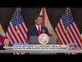 Trump returns to campaign trail as DeSantis announces state investigation