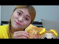 MUKBANG! TOFU FIRE NOODLES Fried Chicken CVS EATING by HIU 하이유