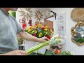 PASSO A PASSO DE COMO FAZER UM ARRANJO EM JARDINEIRA COM FLORES NATURAIS PARA DECORAÇÃO DE FESTAS