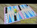How to make a BACKGAMMON GAME at home | DIY | Board, Checkers & Dices