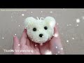 Easy Pom Pom Teddy Bear Making with Fingers - Amazing Woolen Craft Idea -How to Make Teddy Bear -DIY