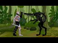 Uber Jason vs Alien(xenomorph) and Predator - Drawing cartoons 2