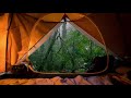 10 hours SOUND OF THE RAIN ON A TENT ★ Sleep and relaxing with WATER and NATURE NOISE