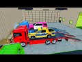 ALL POLICE CARS OF COLORS ! TRANSPORTING COLOR ALL POLICE CARS WITH MAN TRUCKS - FS22