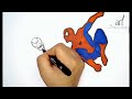 Spiderman VS Venom Easy Drawing and Coloring | Step by Step.