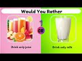 Would You Rather Part-3 Food Edition || Choose What You Like And Comment Below #quiz #gk