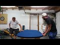 2 idiots at work - making a poker table