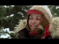 La parte más remota y salvaje de Canadá: montañas, lagos y trineos tirados por perros. Documental HD