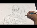 How to draw 3 Spider-Man